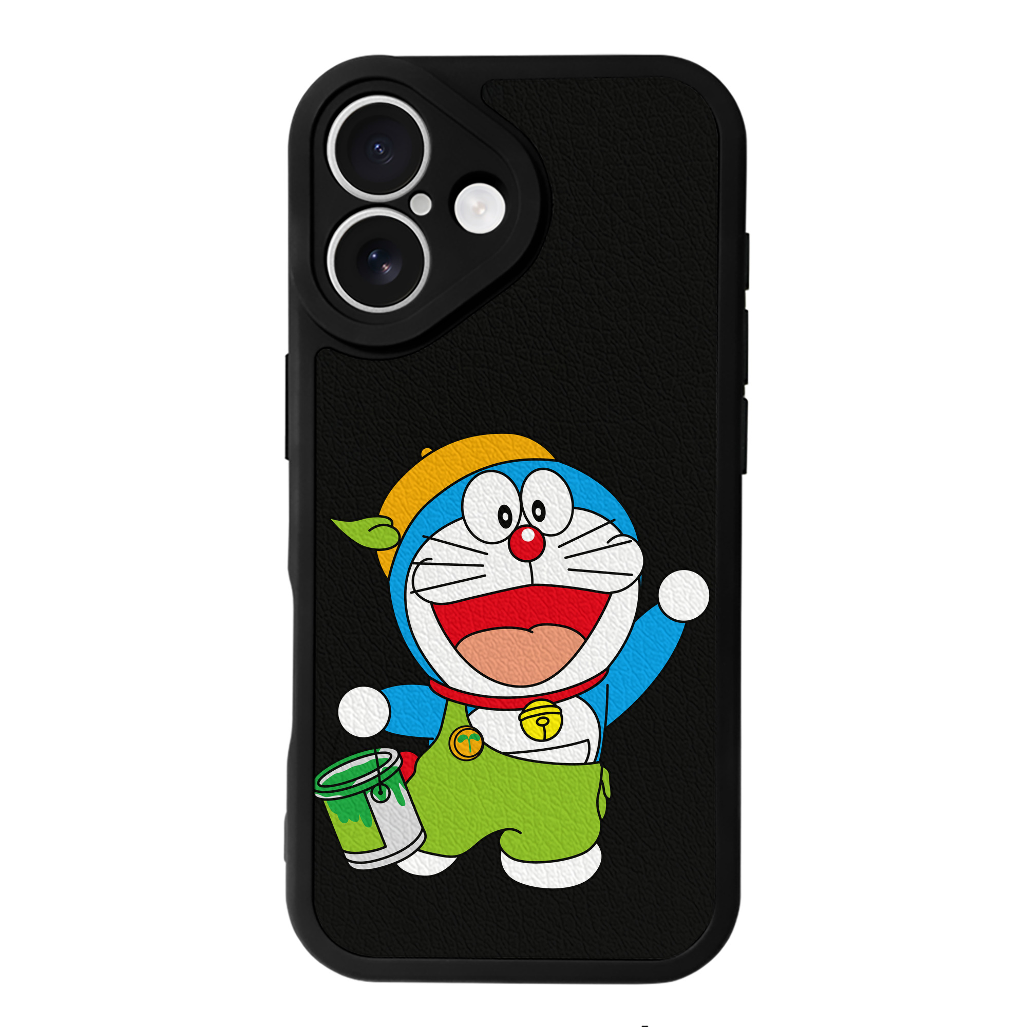 （画像用） ドラえもん Doraemon 【iPhone 16シリーズ対応】シリコンスマホケース（レザー調） 材質：シリコン